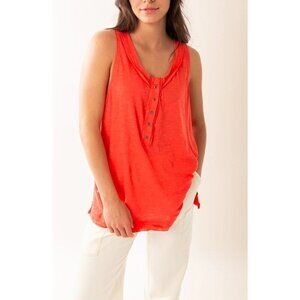 NEW WE THE FREE BY FREE PEOPLE LOVE LANGUAGE TANK RADIANT WATERMELON MEDIUM